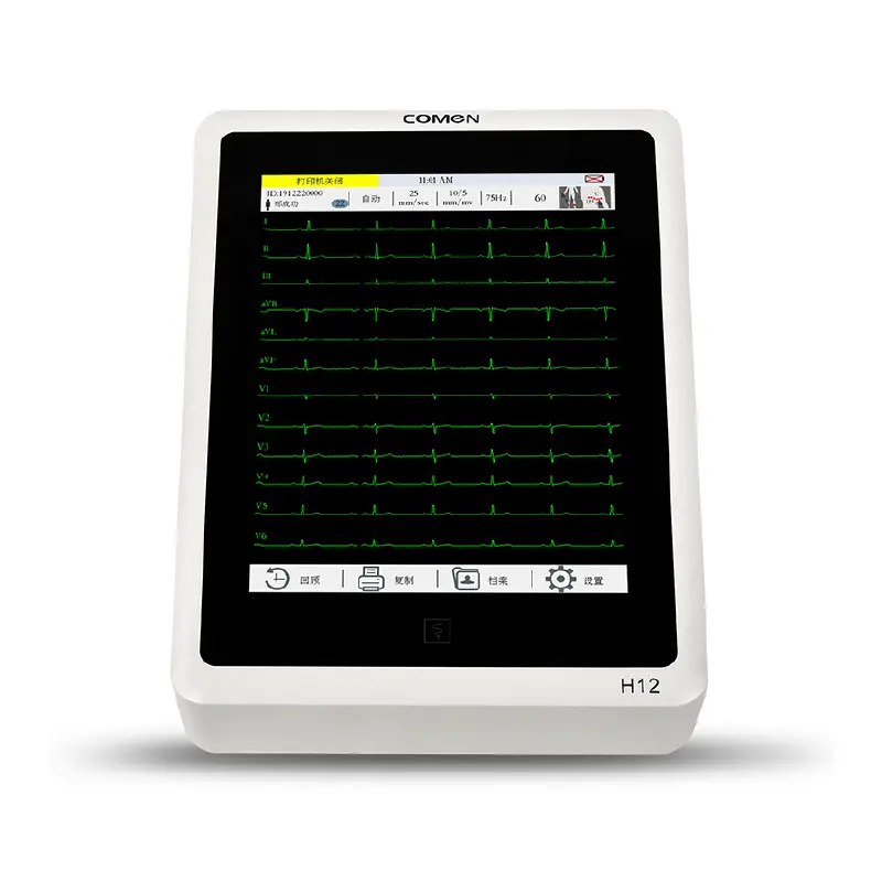ELECTROCARDIOGRAFO 12 CANALES H12 PANTALLA TACTIL COMEN