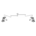 LAMPARA CIALITICA DOBLE  LED 48000 160000 LUX SATELITE COMEN