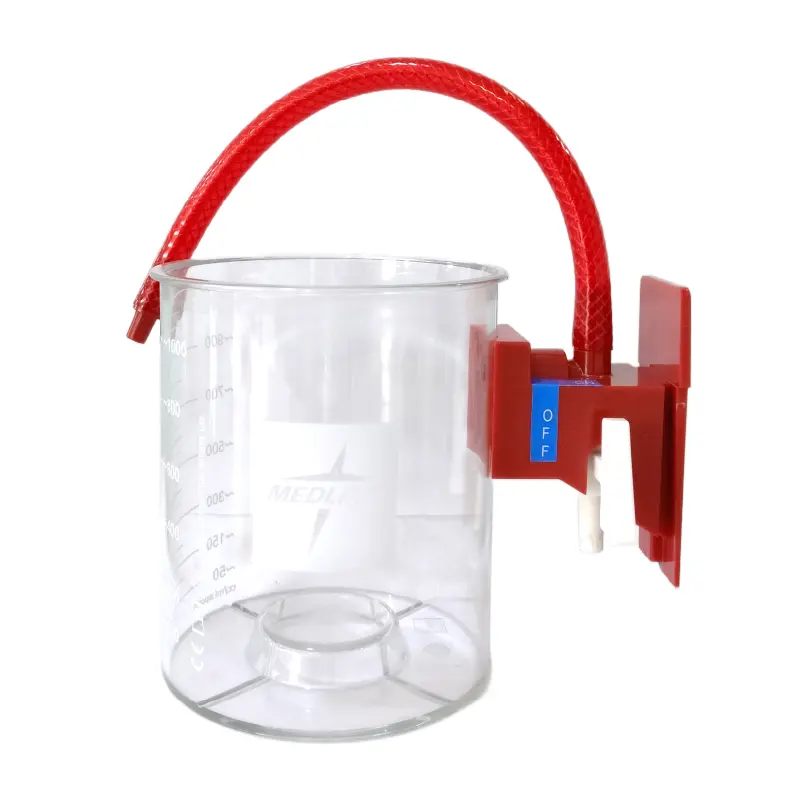 RECIPIENTE EXTERNO PARA BOLSA DE ASPIRACIÓN BLANDA 1000 CM3