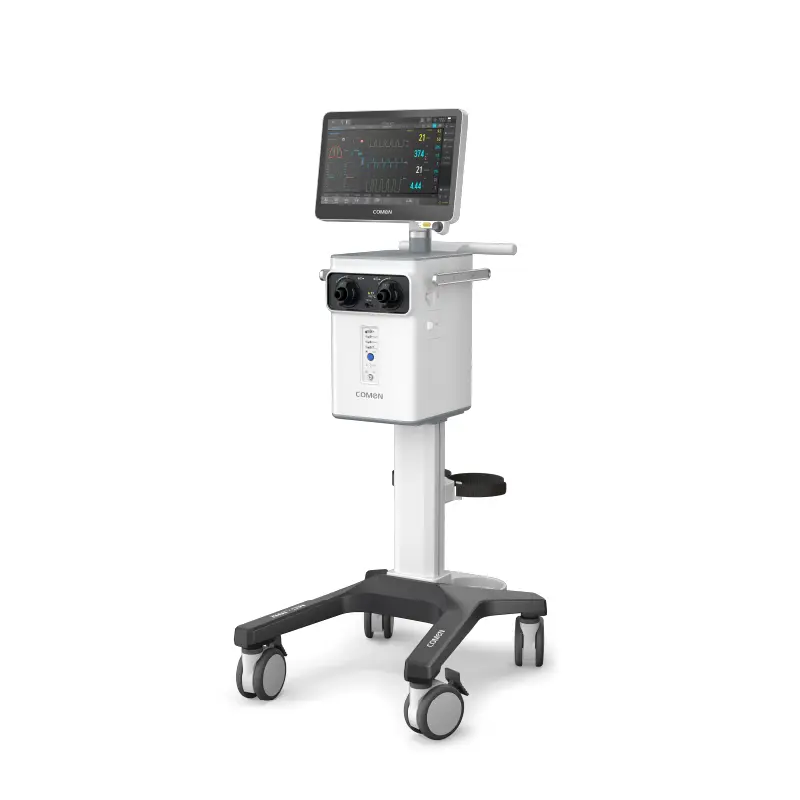 VENTILADOR MECANICO UCI CON TURBINA ADULTO PEDIATRICO NEONATAL V5 COMEN MEDICAL