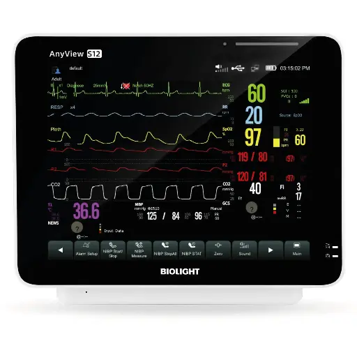 [S12_2IBP] MONITOR DE SIGNOS VITALES S12 CON IBP BIOLIGHT MULTIPARAMETRO